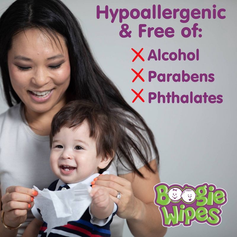 slide 5 of 8, Boogie Wipes Saline Nose & Face Wipes For On The Go in Fresh Scent - 20ct, 20 ct