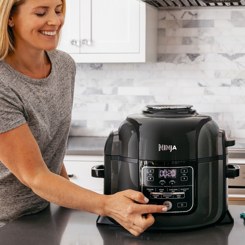 slide 3 of 13, Ninja Foodi 9-in Pressure Cooker and Air Fryer with High Gloss Finish - OP301, 1 6.5 qt