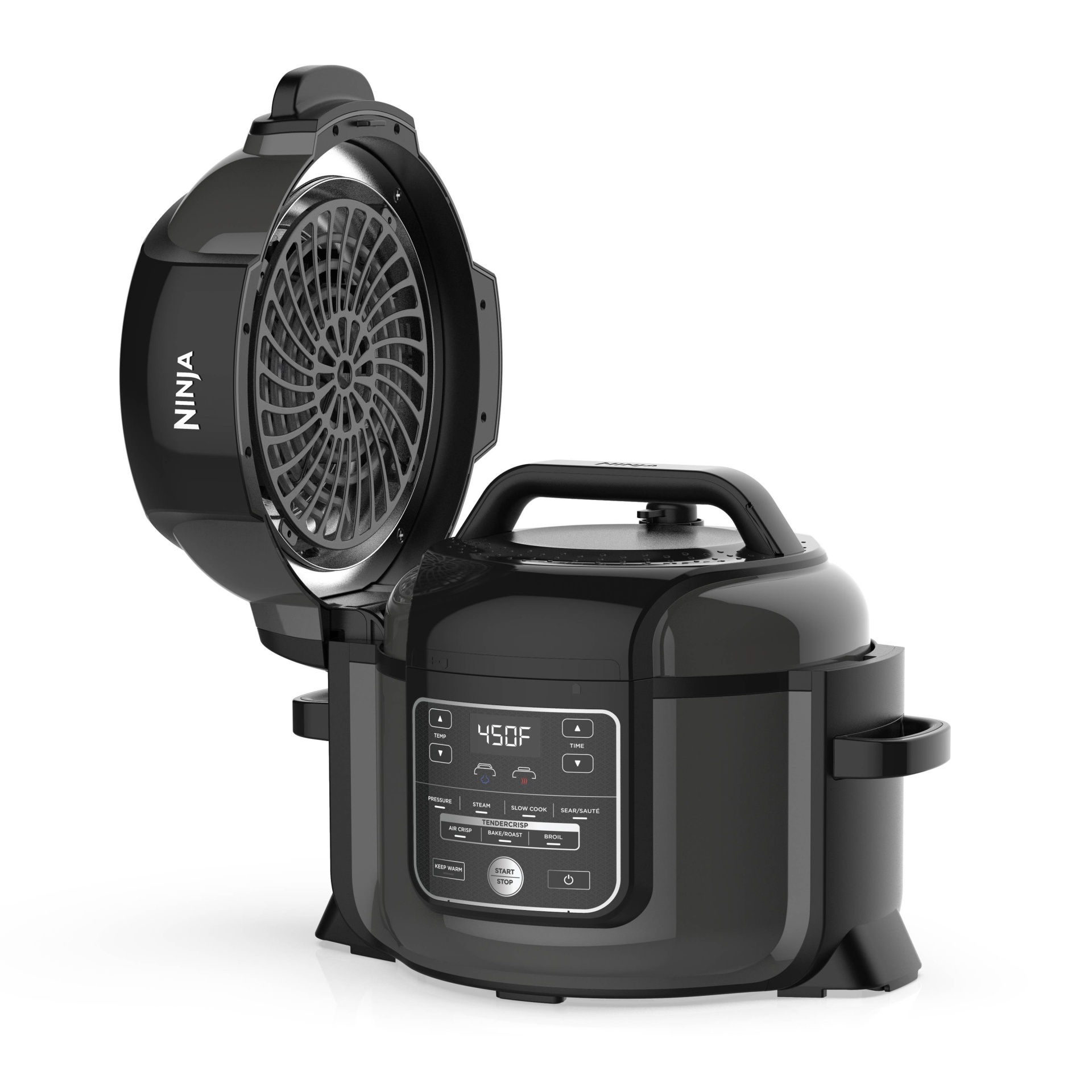 slide 1 of 13, Ninja Foodi 9-in Pressure Cooker and Air Fryer with High Gloss Finish - OP301, 1 6.5 qt