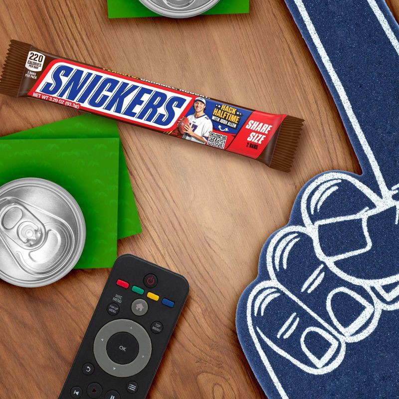 slide 8 of 11, Snickers Milk Chocolate Candy Bar - Share Size Chocolate Bar 3.29oz, 3.29 oz