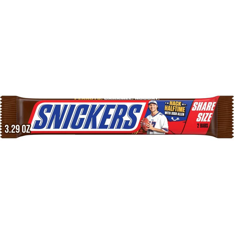slide 1 of 11, Snickers Milk Chocolate Candy Bar - Share Size Chocolate Bar 3.29oz, 3.29 oz