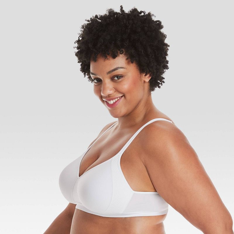 slide 2 of 4, Hanes Women's Xtemp Foam Wirefree Bra G507 - White XL, 1 ct