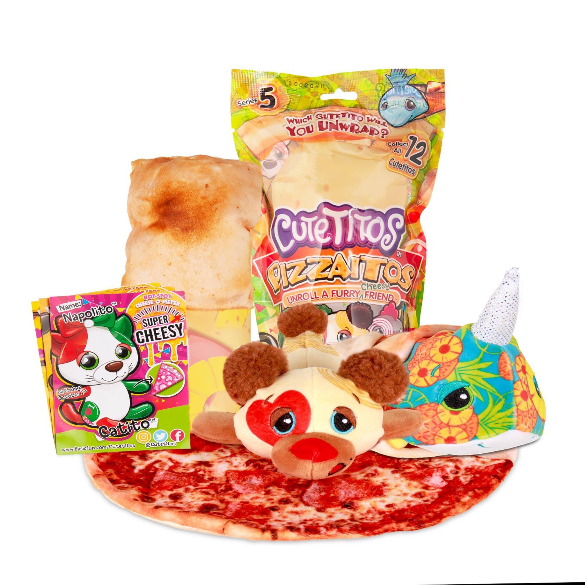 slide 1 of 13, Cutetitos Pizzaitos - Surprise Stuffed Animals - Collectible Plush - Series 5, 1 ct