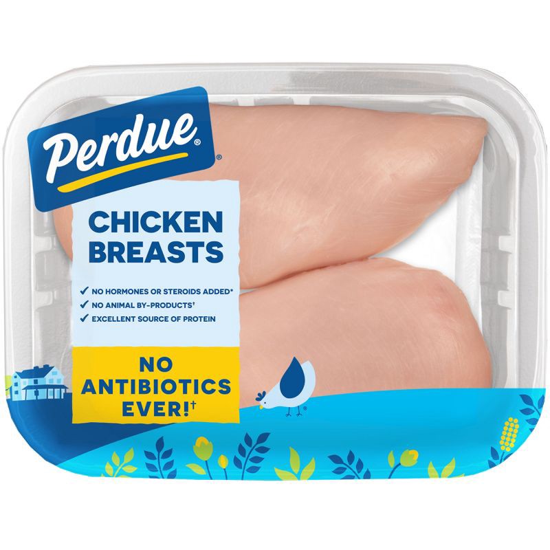 slide 1 of 10, Perdue Boneless & Skinless Antibiotic Free Chicken Breast - 1.3-2.4lbs - price per lb, per lb