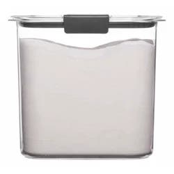 Rubbermaid Brilliance 12 cup Pantry Airtight Food Storage Container: Clear Plastic, Freezer & Dishwasher-Safe