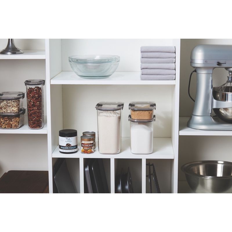 slide 5 of 5, Rubbermaid Brilliance 16 cup Pantry Airtight Food Storage Container: Clear Plastic, Freezer & Dishwasher-Safe, 1 ct