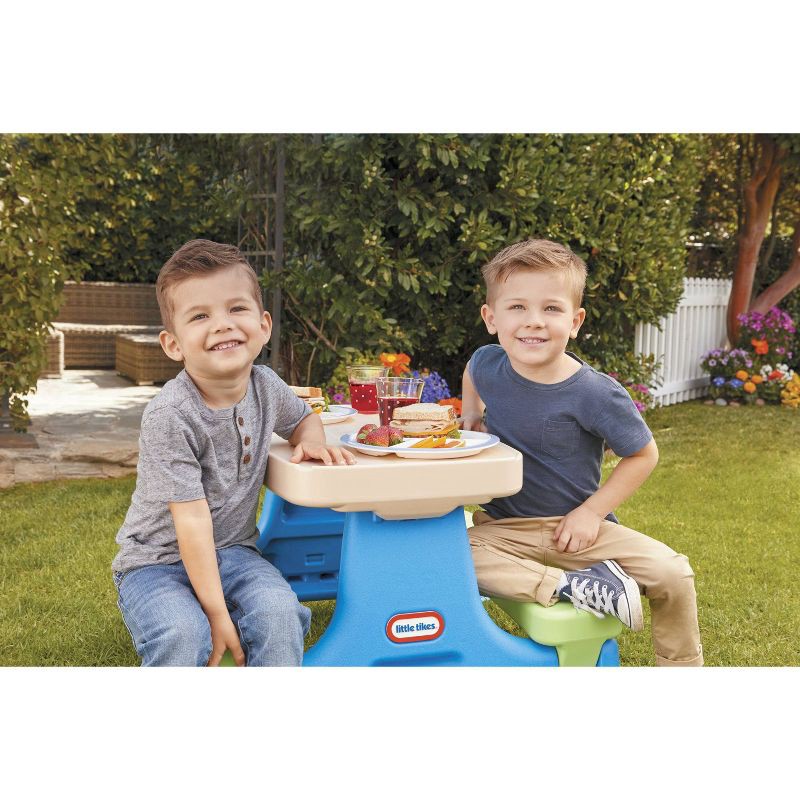 slide 4 of 8, Little Tikes Easy Store Jr. Play Table with Umbrella, 1 ct