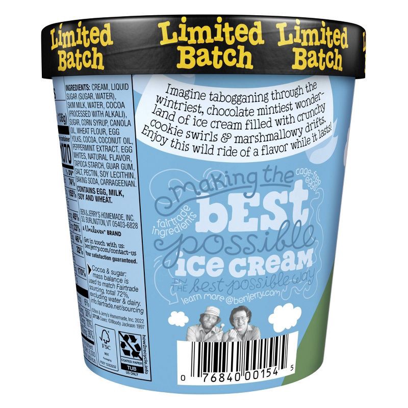 slide 4 of 4, Ben & Jerry's Minter Wonderland Dark Chocolate Mint Ice Cream - 16oz, 16 oz