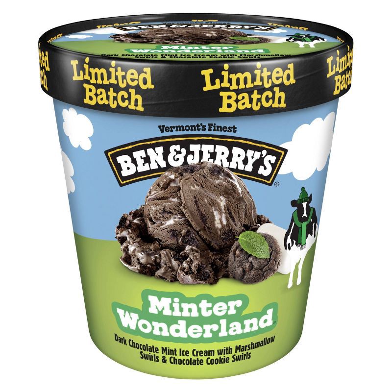 slide 1 of 4, Ben & Jerry's Minter Wonderland Dark Chocolate Mint Ice Cream - 16oz, 16 oz