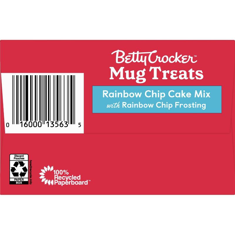 slide 8 of 11, Betty Crocker Mug Treats Rainbow Chip Cake Mix - 4ct/13.9oz, 4 ct, 13.9 oz