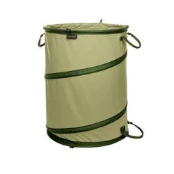 Fiskars 30 gal Kangaroo Gardening Container Green: Durable Polyester Yard Waste Bag, No Assembly Required