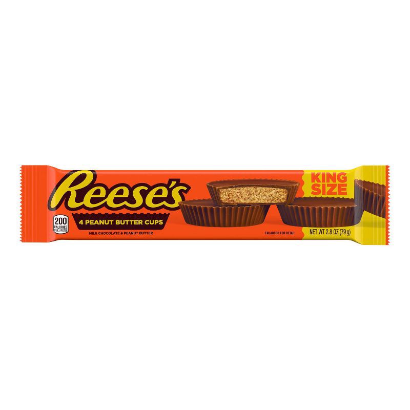 slide 2 of 7, Reese's Milk Chocolate King Size Peanut Butter Cups Candy - 2.8oz, 2.8 oz