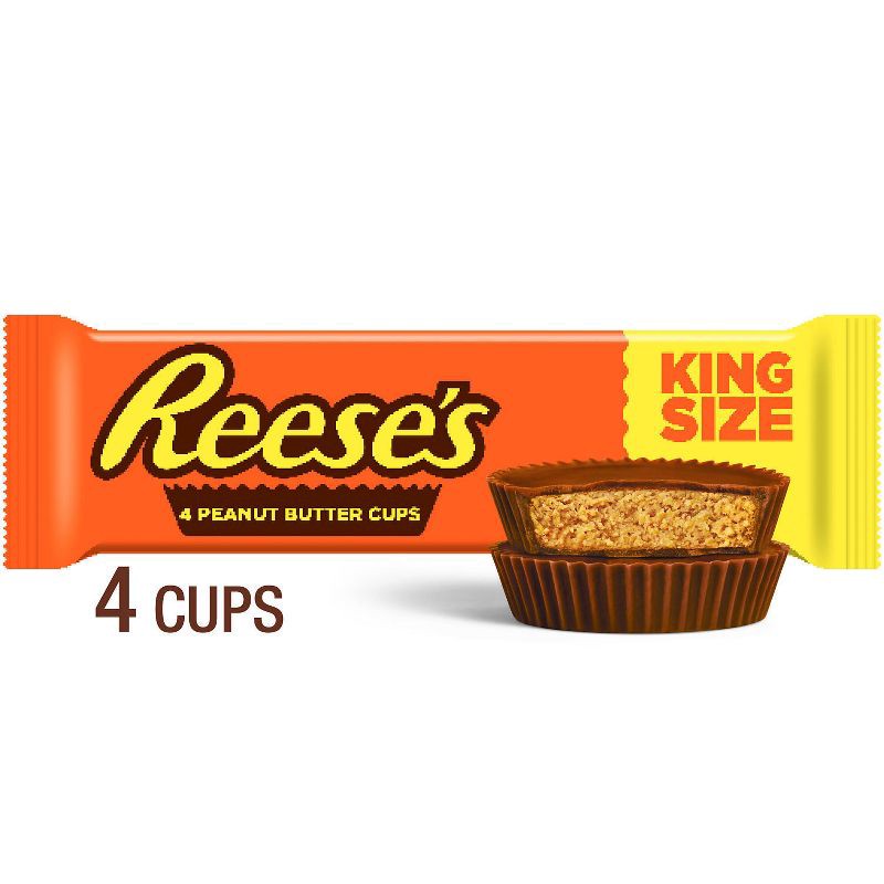 slide 1 of 7, 2.8oz Reese's Peanut Butter Cup King Size Candy, 2.8 oz