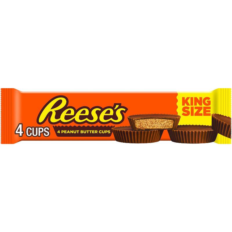 slide 1 of 7, Reese's Milk Chocolate King Size Peanut Butter Cups Candy - 2.8oz, 2.8 oz