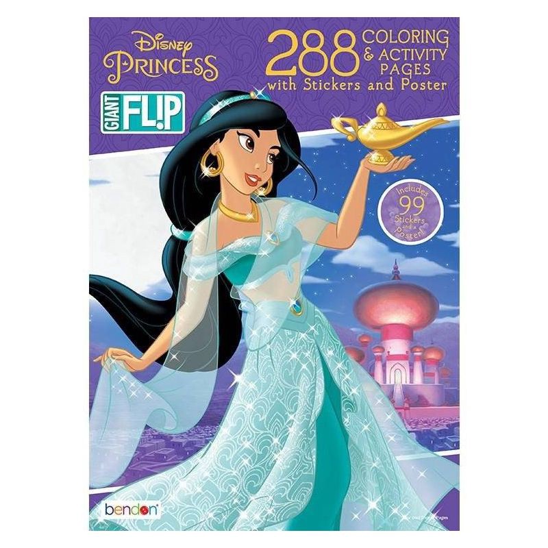 Disney Princess Coloring Book with Stickers, 288 pages