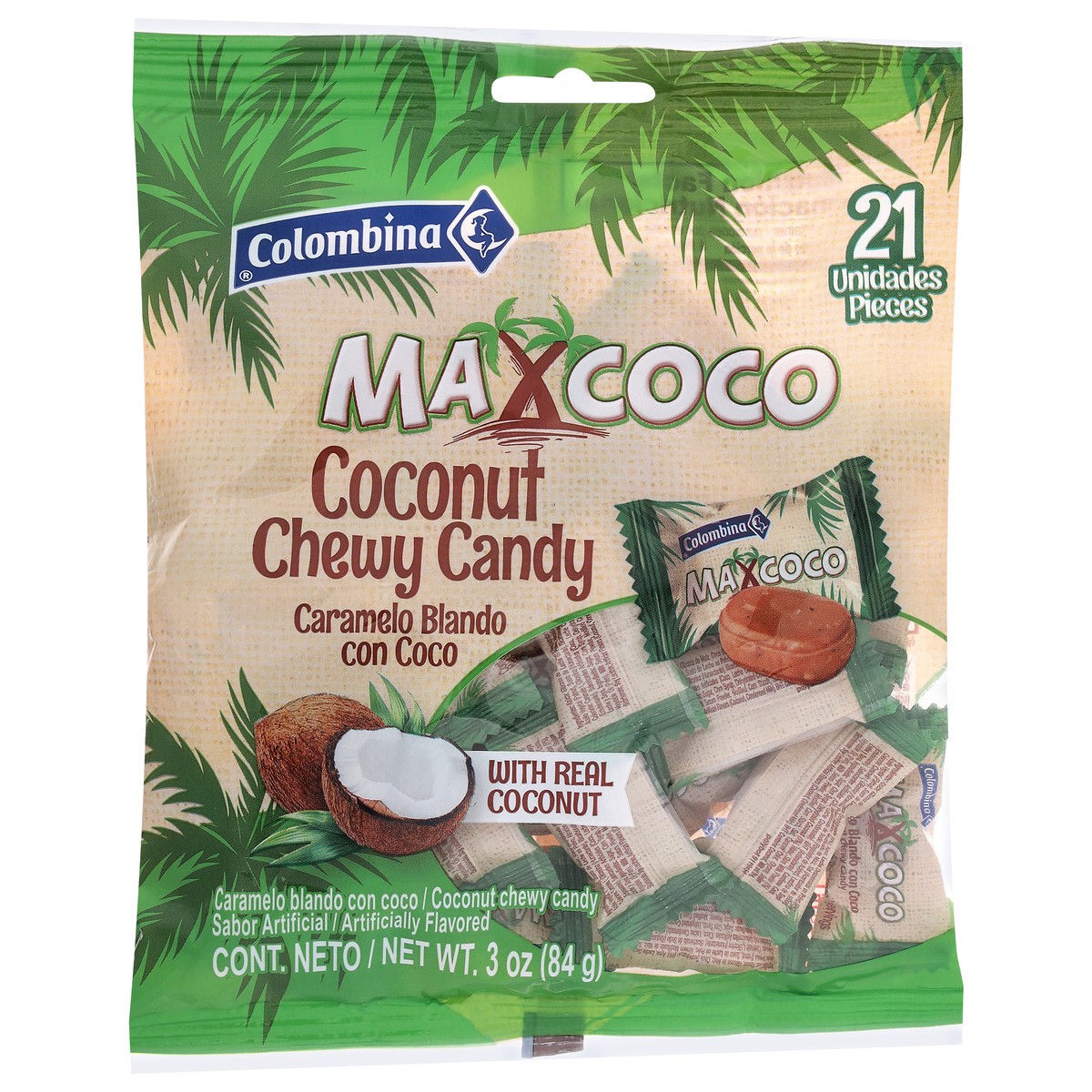 slide 2 of 4, Colombina Maxcoco Coconut Chewy Candy 21 Each, 21 ct