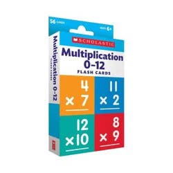 Multiplication 0 - 12 Flash Cards - (Flash Cards) (Paperback) - by Scholastic