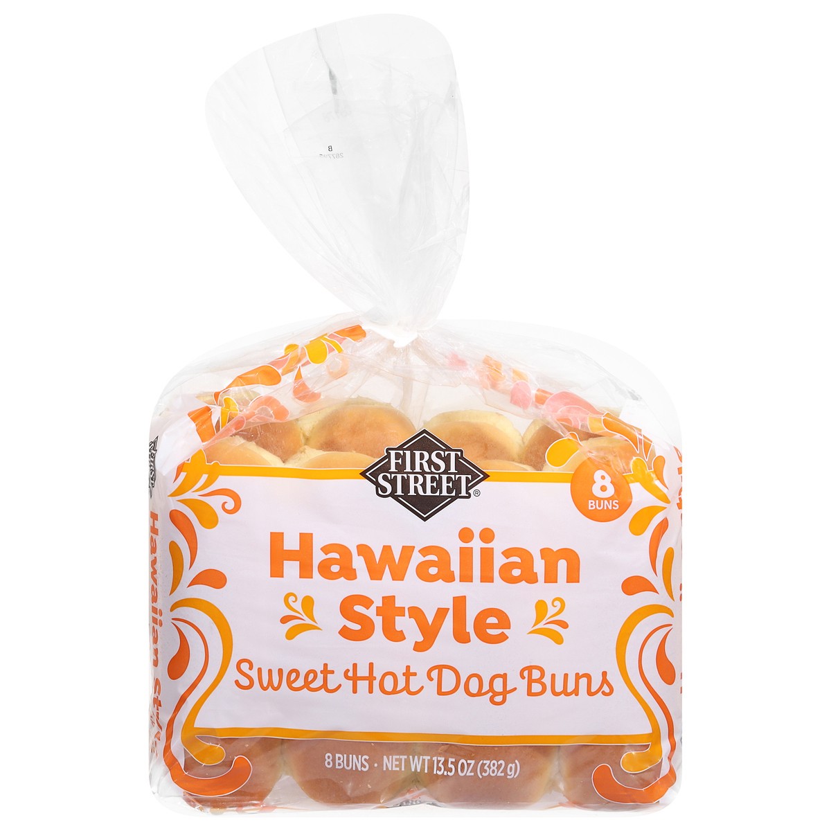 slide 7 of 14, First Street Hawaiian Hot Dog Bun, 13.52 oz