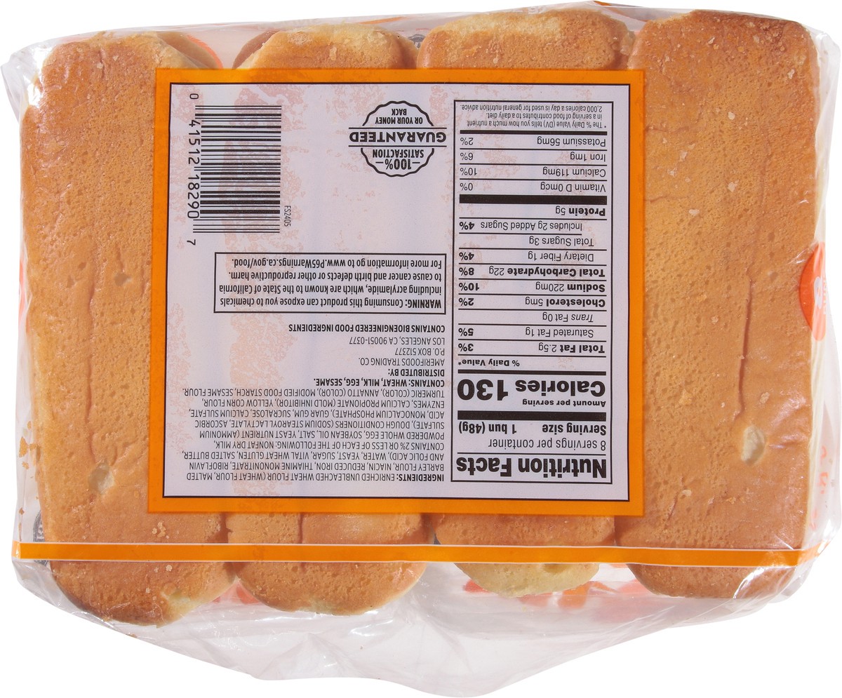 slide 5 of 14, First Street Hawaiian Hot Dog Bun, 13.52 oz