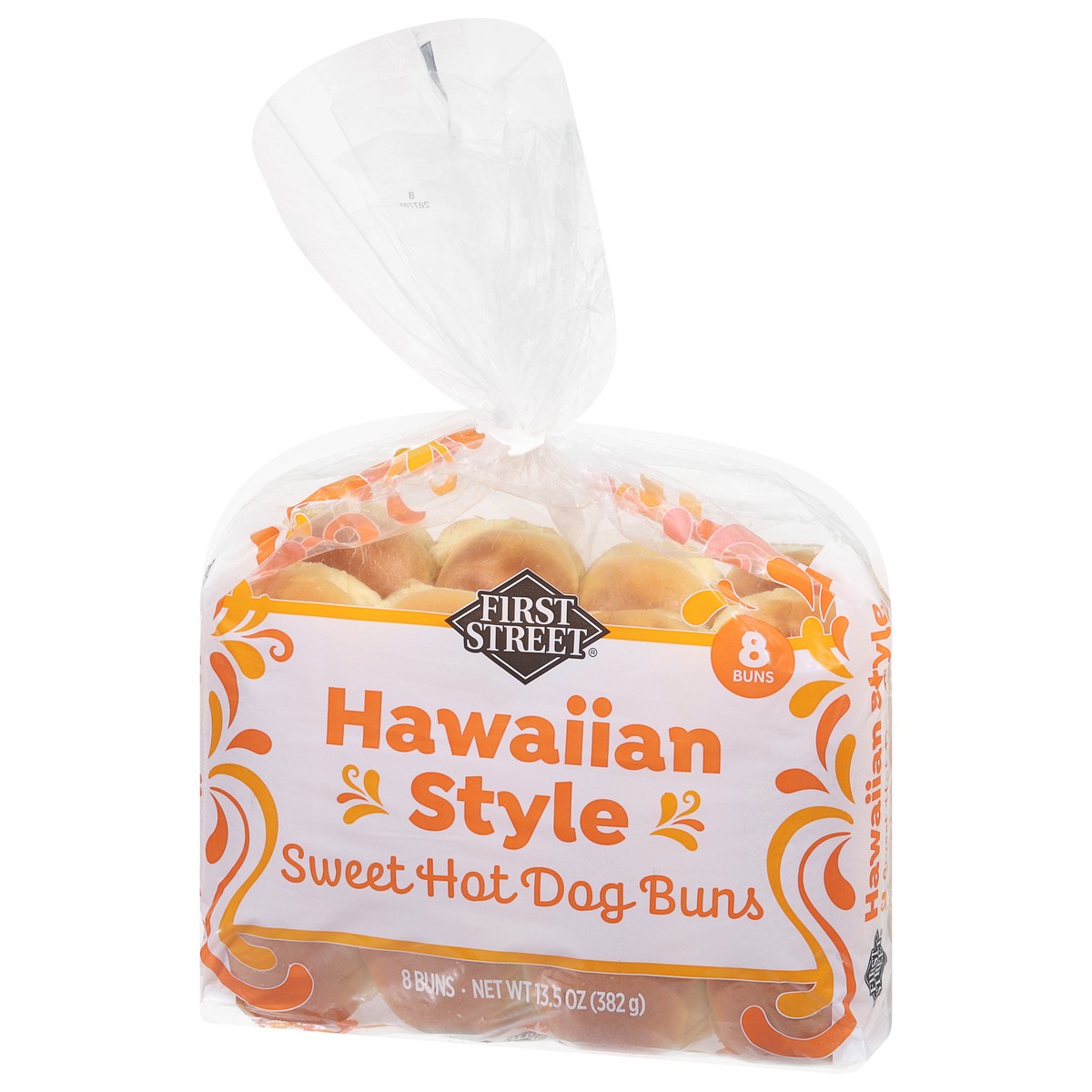 slide 11 of 14, First Street Hawaiian Hot Dog Bun, 13.52 oz