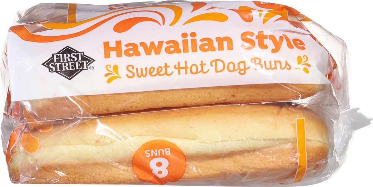 slide 4 of 14, First Street Hawaiian Hot Dog Bun, 13.52 oz