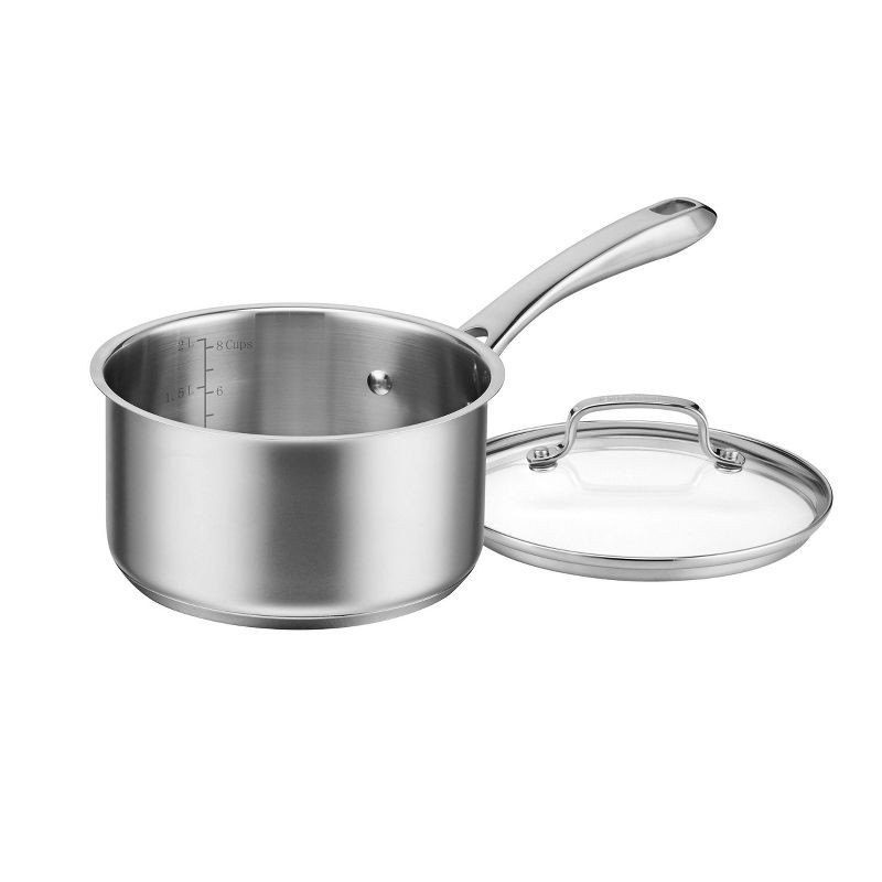 slide 4 of 4, Cuisinart Classic 2.5qt Stainless Steel Saucepan with Cover - 831925-18: Even-Heating, Dishwasher & Oven-Safe Pot, 2.5 qt