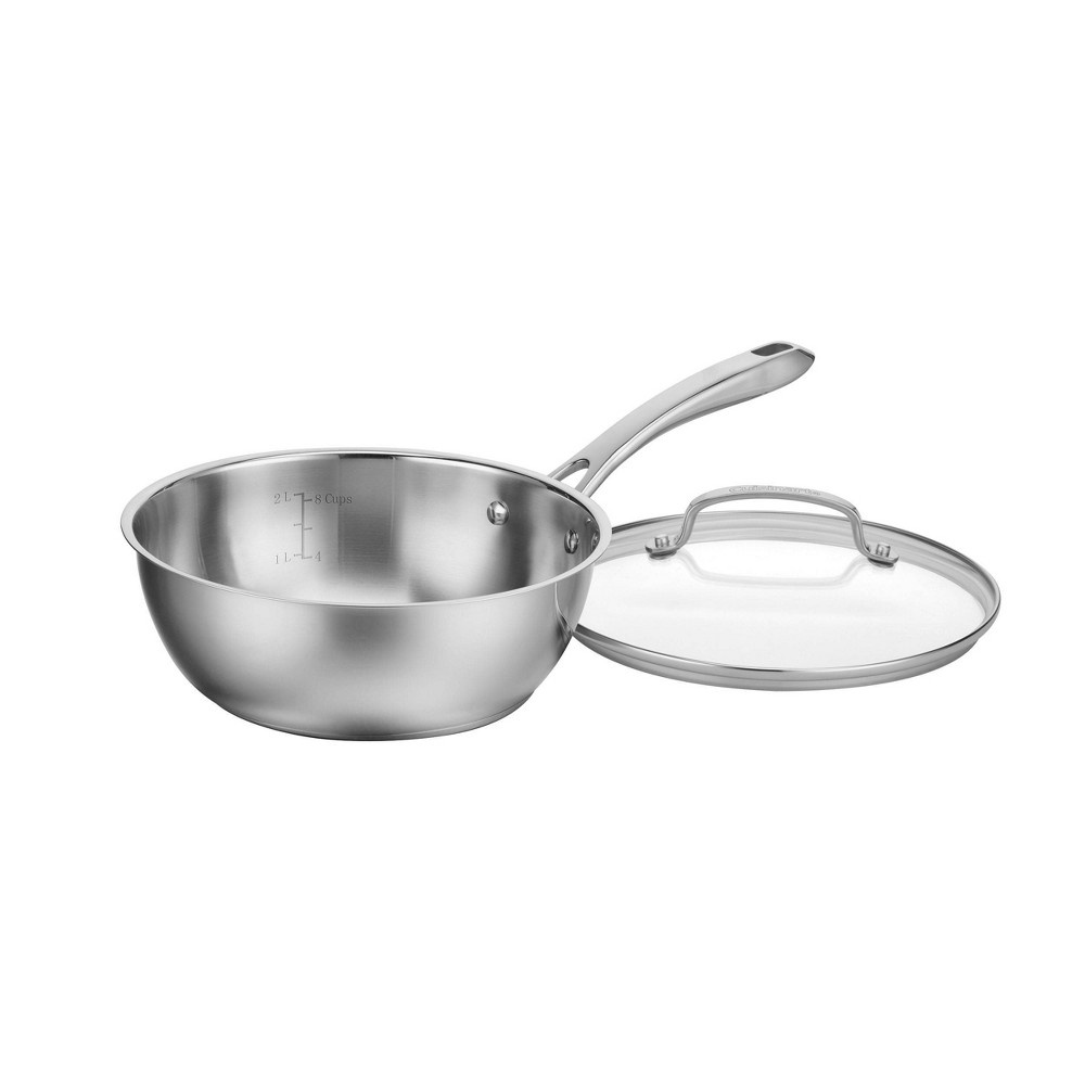 slide 3 of 4, Cuisinart Stainless Steel Chef's Pan with Cover - 8335-24, 3 qt