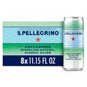 Sanpellegrino S.Pellegrino Mineral Sparkling Water - 8pk/11.15 fl oz Cans: Sugar-Free, Caffeine-Free