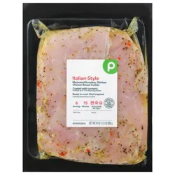 Publix Chicken Breast Cutlets, Italian-Style, Skinless, Boneless, Marinated