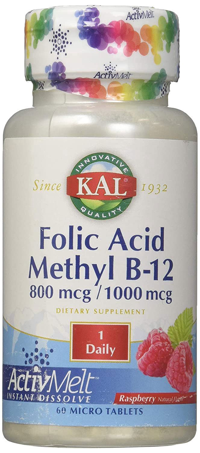 slide 1 of 1, Kal Folic Acid Methyl B12 Activmelt, 60 ct