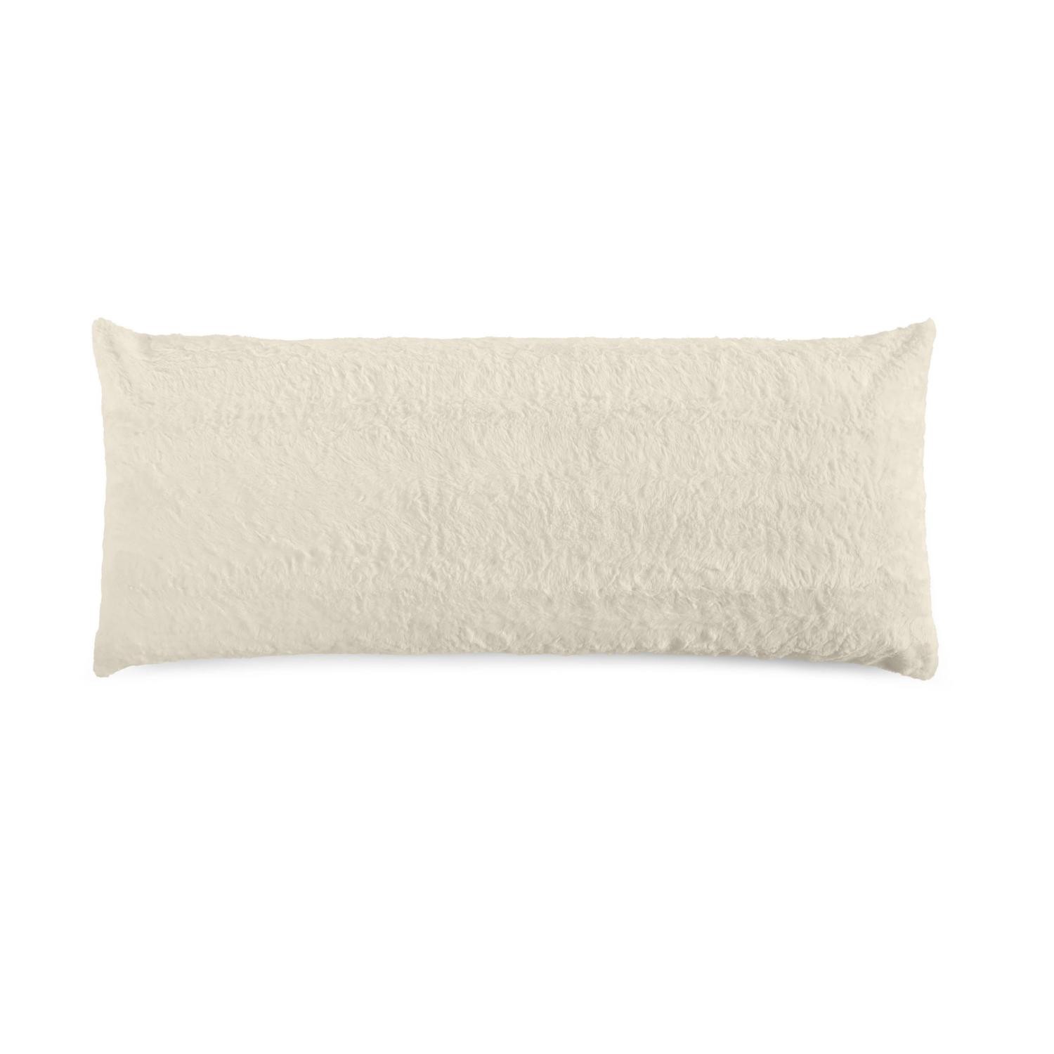 slide 1 of 6, Havenstay Body Pillow Cover Plush Cream, 20 x 48