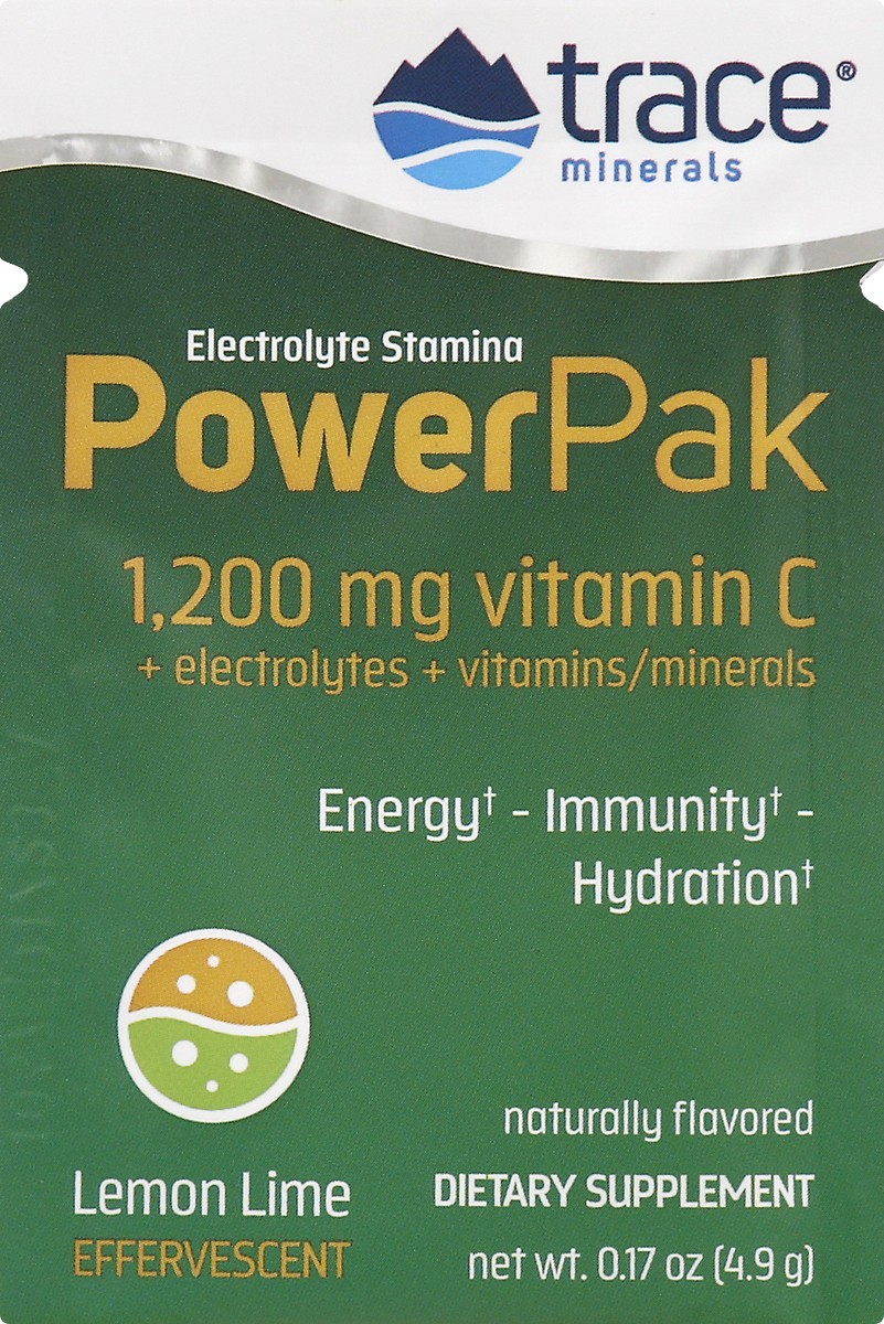 slide 6 of 9, Trace Minerals Electrolyte Stamina Power Pak Lemon Lime Single Packet, 0.17 oz