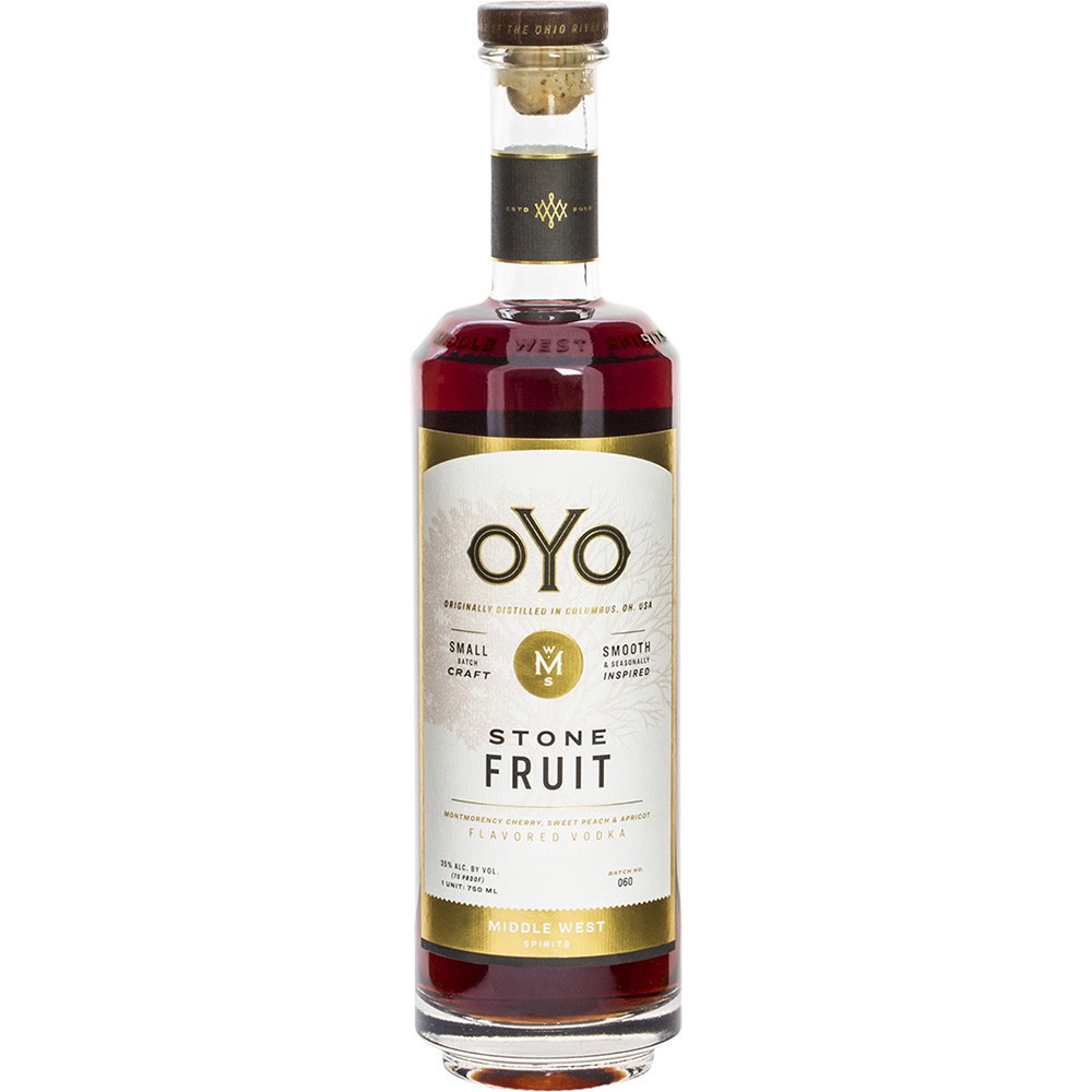 slide 1 of 1, Oyo Stone Fruit Vodka, 750 ml