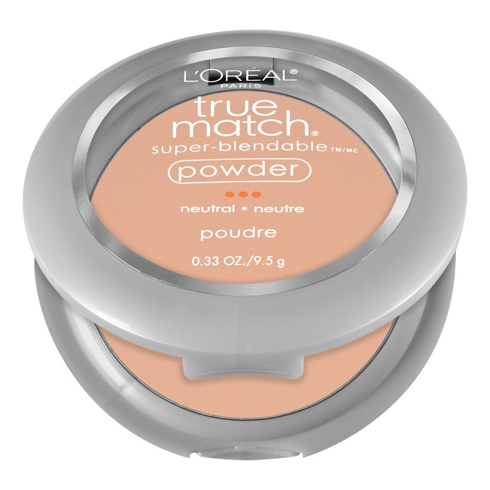 slide 4 of 6, L'Oréal L'Oreal Paris True Match Makeup Super Blendable Oil-Free Pressed Powder - N4 Buff Beige - 0.33oz, 0.33 oz