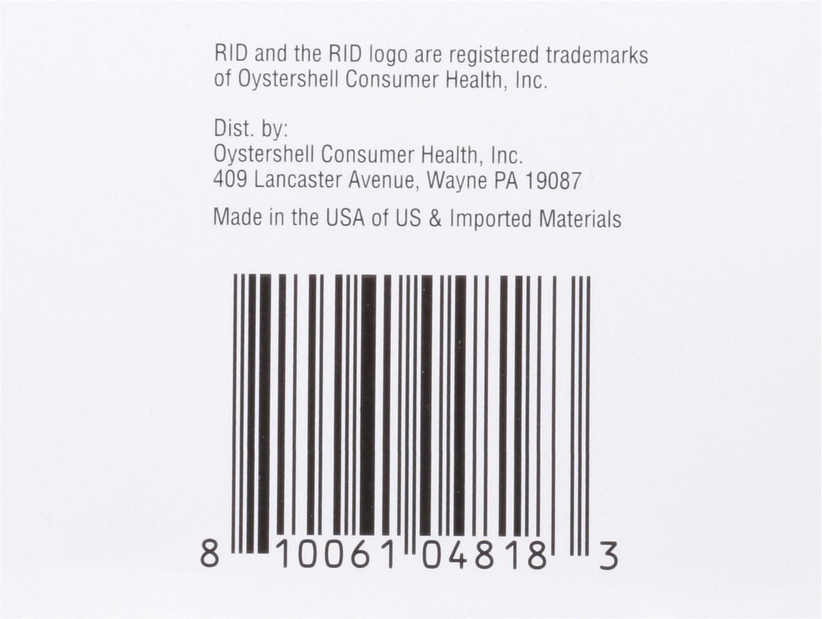slide 6 of 9, RID Lice Killing Shampoo contains Nit Comb Bottle 8 Ounce, 1 Count, 8 fl oz