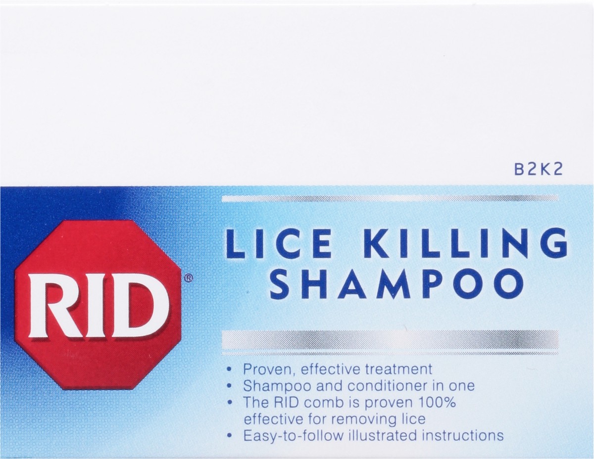 slide 7 of 9, RID Lice Killing Shampoo contains Nit Comb Bottle 8 Ounce, 1 Count, 8 fl oz