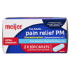 slide 24 of 29, Meijer Pain Relief PM Extra Strength Caplets, 100 ct, 2 ct