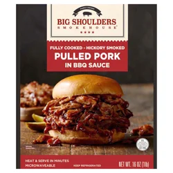 Big Shoulders Smokehouse Big Shoulders pulled pork in BBQ sauce