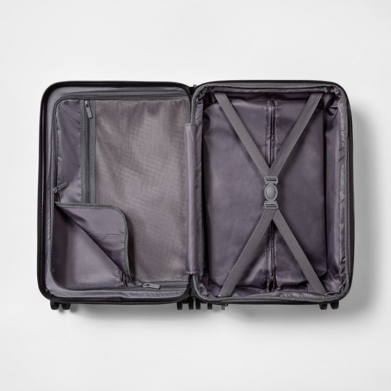 slide 6 of 6, Hardside Carry On Spinner Suitcase Tan - Made By Design, 1 ct