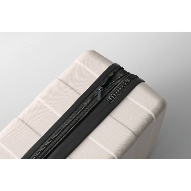 slide 2 of 6, Hardside Carry On Spinner Suitcase Tan - Made By Design, 1 ct