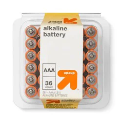 AAA Batteries - 36pk Alkaline Battery - up&up™: 1.5V, Household Single-Use
