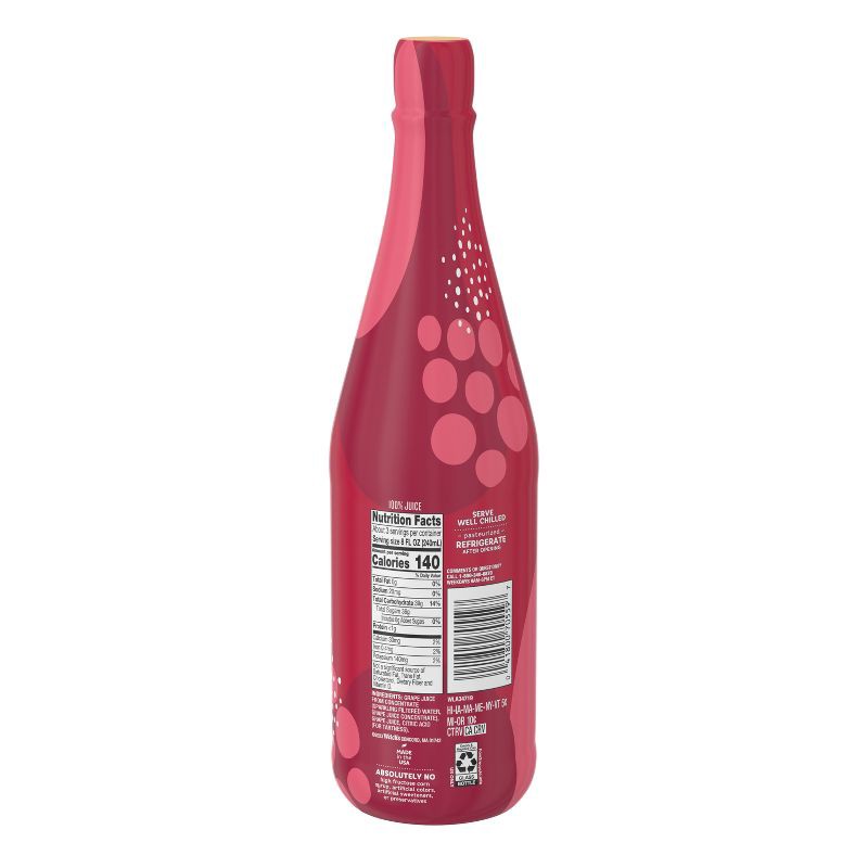 slide 6 of 6, Welch's Sparkling Red Grape 100% Juice - 25.4 fl oz Glass Bottle, 25.4 fl oz