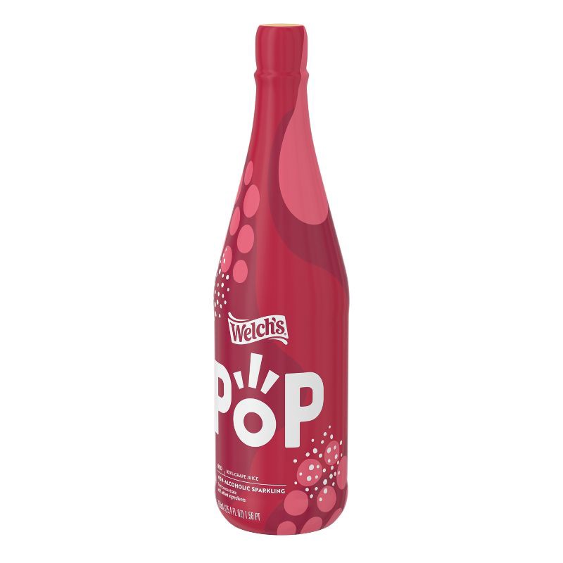 slide 3 of 6, Welch's Sparkling Red Grape 100% Juice - 25.4 fl oz Glass Bottle, 25.4 fl oz