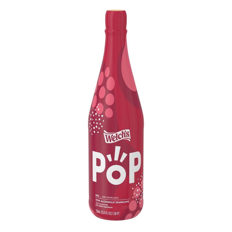 slide 1 of 6, Welch's Sparkling Red Grape 100% Juice - 25.4 fl oz Glass Bottle, 25.4 fl oz