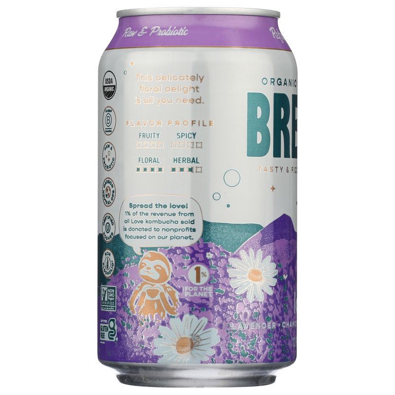 slide 6 of 10, Brew Dr. Kombucha Love - 12 fl oz Cans/4pk, 4 ct; 12 fl oz