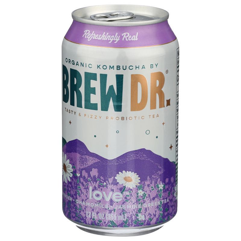 slide 2 of 10, Brew Dr. Kombucha Love - 12 fl oz Cans/4pk, 4 ct; 12 fl oz