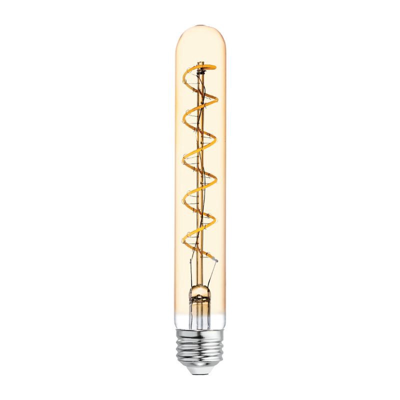 slide 1 of 3, GE Household Lighting GE LED Light Bulb 5W 60W Equivalent Amber Glass Warm Candle Light, 1 ct