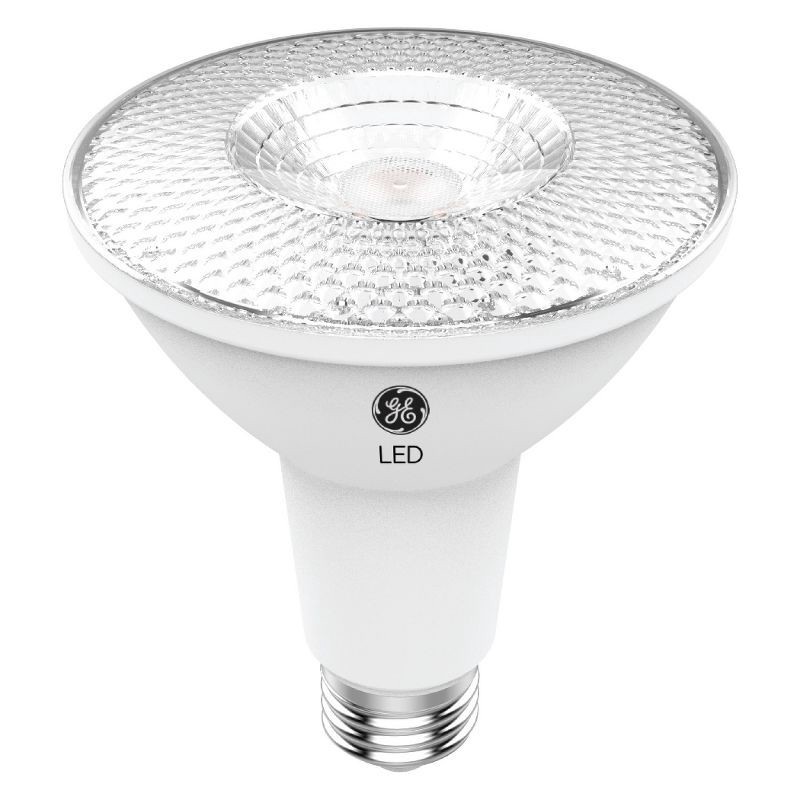 slide 2 of 3, GE Household Lighting GE 75W PAR30L LED Light Bulbs Soft White: Long Neck, Outdoor Floodlight, Dimmable, Energy Star Certified, 850 Lumens, 30 liter