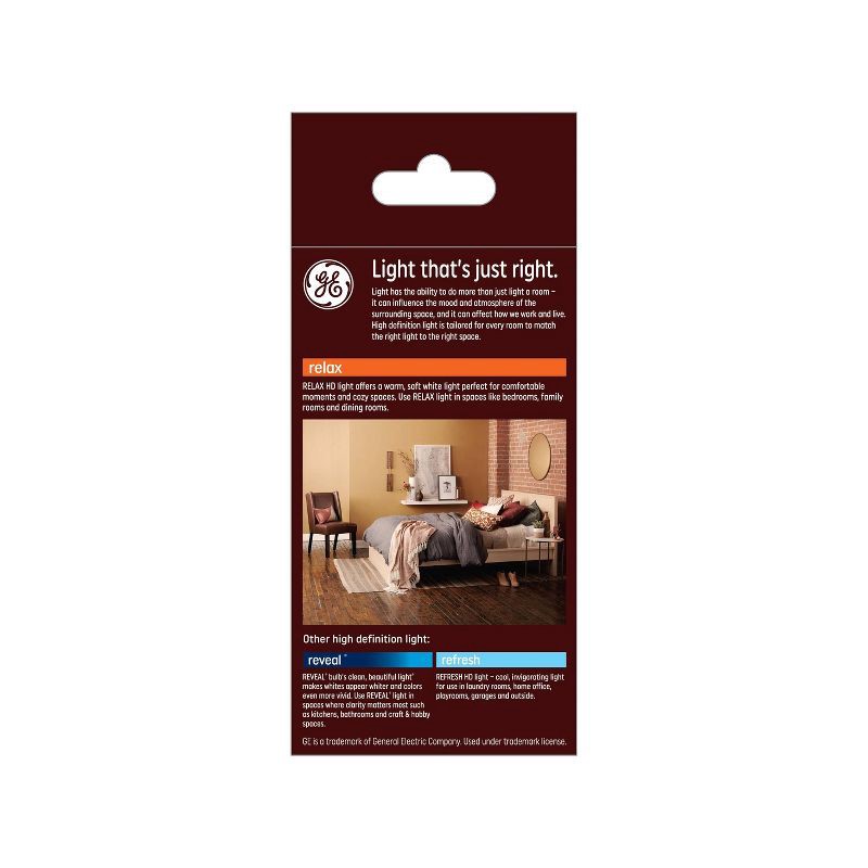slide 4 of 6, GE Household Lighting GE Relax A21 LED 3-Way Light Bulb Soft White, 1 ct