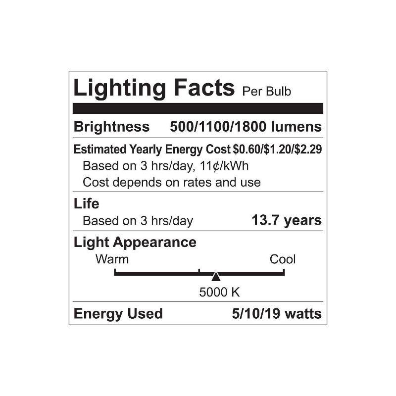 slide 3 of 5, GE Household Lighting GE Refresh HD Daylight 3-Way A21 Light Bulb, 1 ct